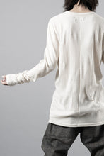 画像をギャラリービューアに読み込む, A.F ARTEFACT DEFORMED STRIPE PATTERN LONG SLEEVE TOPS (CREAM)