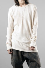 画像をギャラリービューアに読み込む, A.F ARTEFACT DEFORMED STRIPE PATTERN LONG SLEEVE TOPS (CREAM)