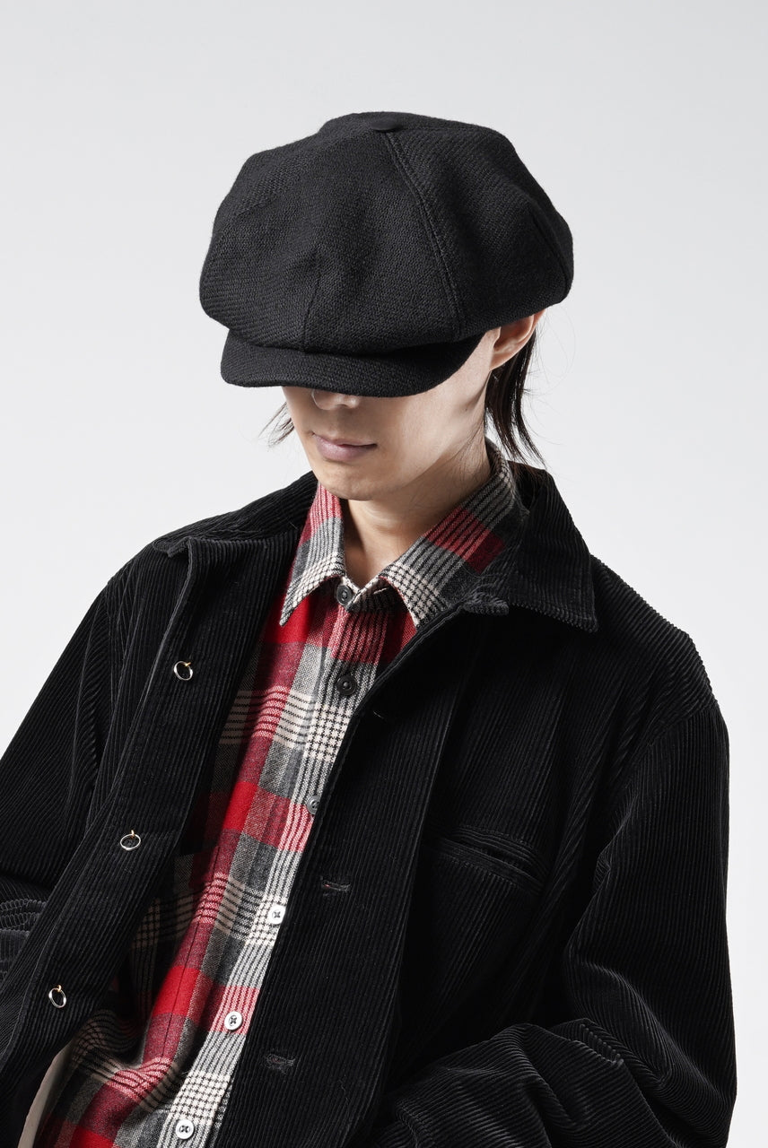 画像をギャラリービューアに読み込む, BROWN'S BEACH BBJ-032 WORKER CASQUETTE (BLACK)