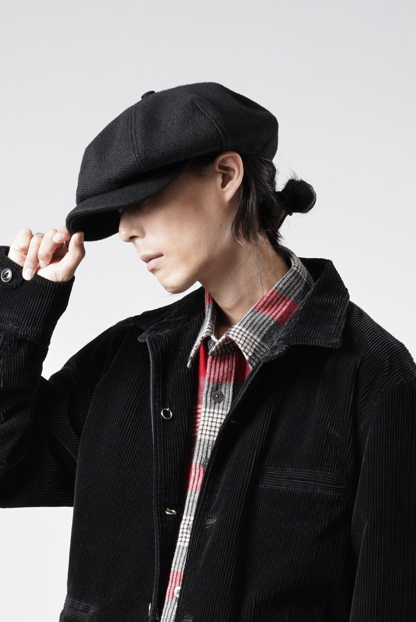 画像をギャラリービューアに読み込む, BROWN'S BEACH BBJ-032 WORKER CASQUETTE (BLACK)