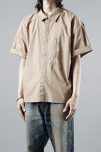 Load image into Gallery viewer, entire studios ZIP POCKET SHORT SLEEVE SHIRT (CAMEL)