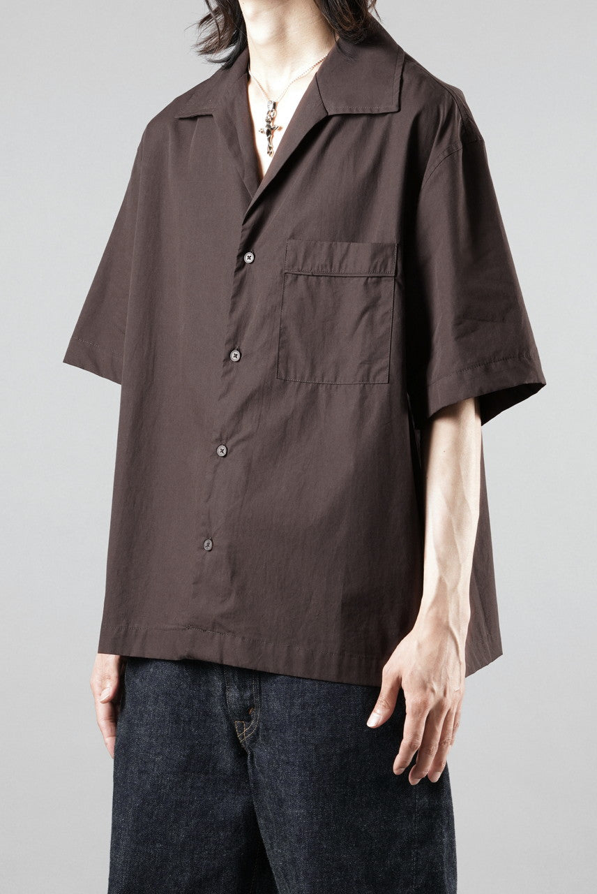 画像をギャラリービューアに読み込む, entire studios SS OPEN COLLAR SHIRT (BRUNETTE)