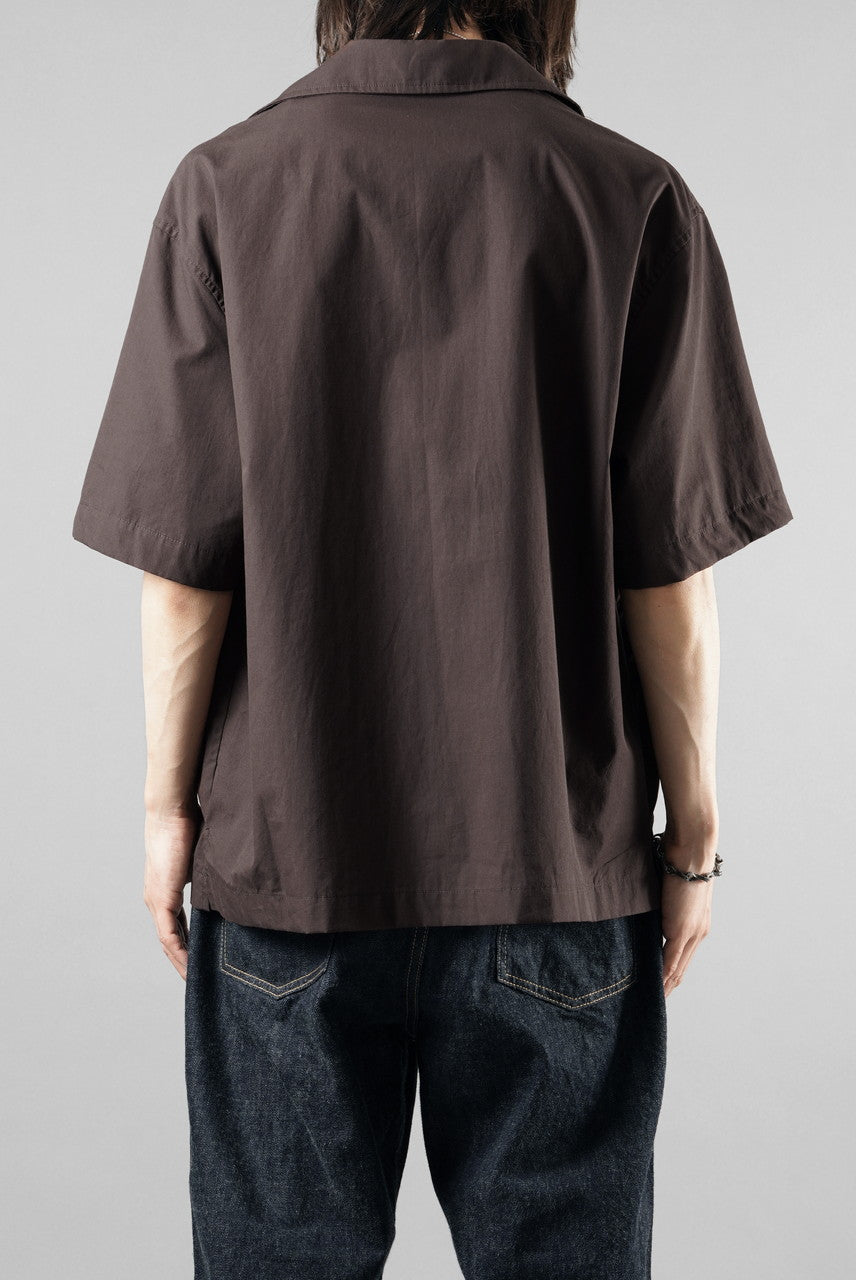 画像をギャラリービューアに読み込む, entire studios SS OPEN COLLAR SHIRT (BRUNETTE)