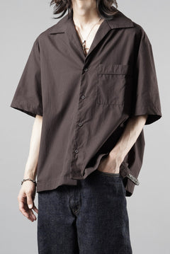 画像をギャラリービューアに読み込む, entire studios SS OPEN COLLAR SHIRT (BRUNETTE)