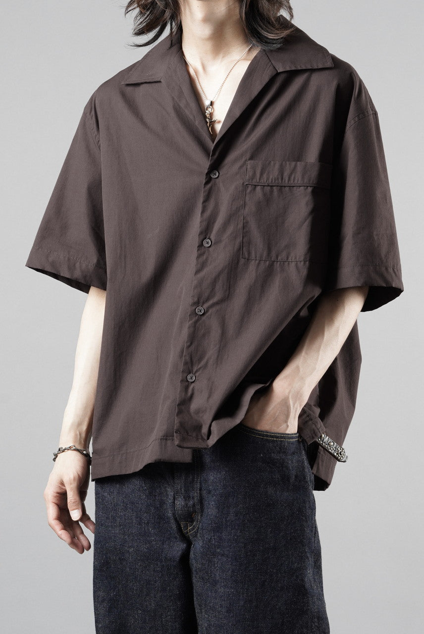 画像をギャラリービューアに読み込む, entire studios SS OPEN COLLAR SHIRT (BRUNETTE)