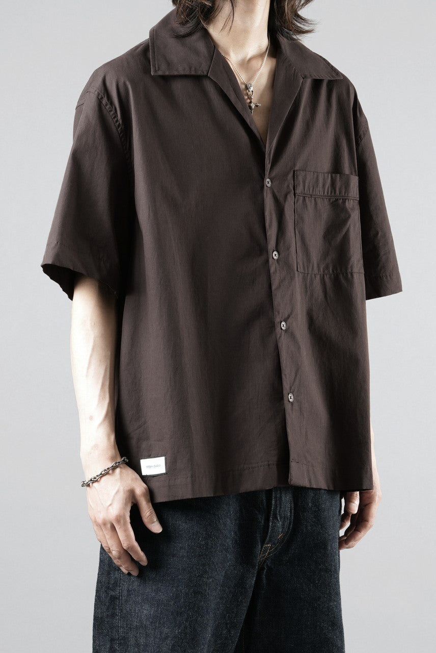 画像をギャラリービューアに読み込む, entire studios SS OPEN COLLAR SHIRT (BRUNETTE)