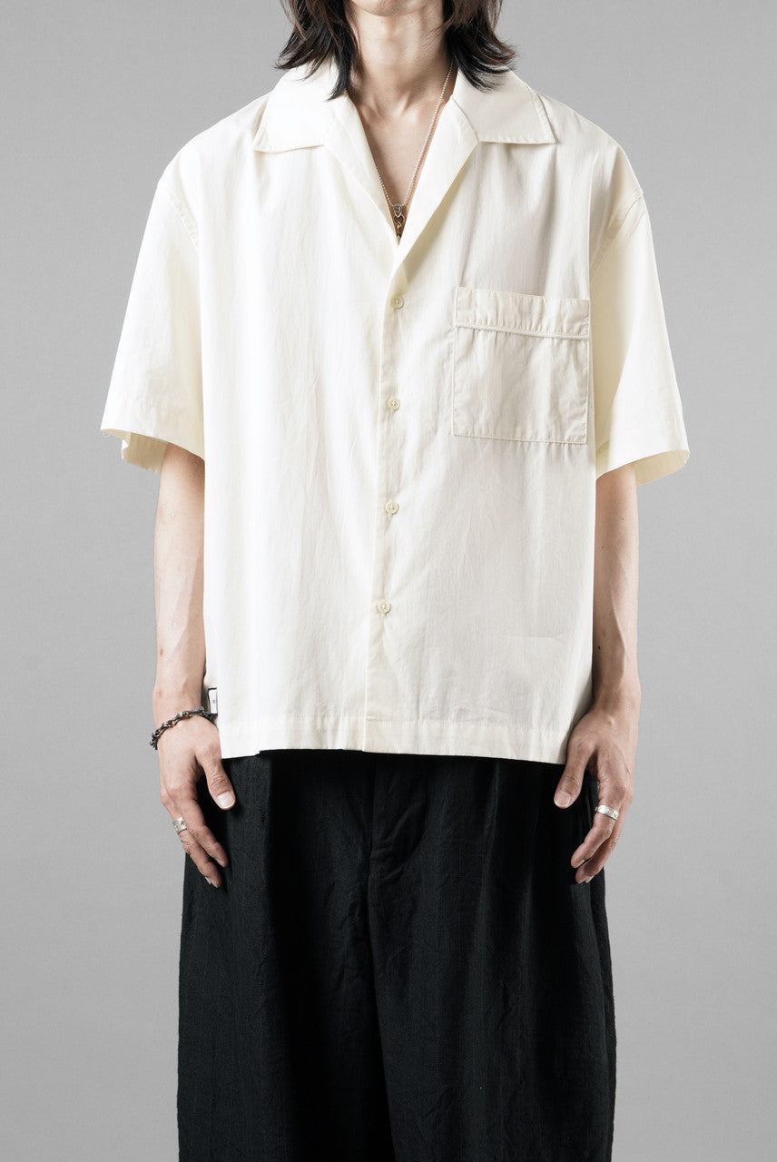 画像をギャラリービューアに読み込む, entire studios SS OPEN COLLAR SHIRT (OFF WHITE)