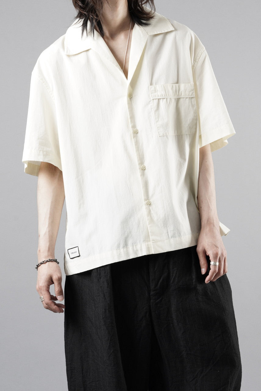画像をギャラリービューアに読み込む, entire studios SS OPEN COLLAR SHIRT (OFF WHITE)