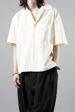 画像をギャラリービューアに読み込む, entire studios SS OPEN COLLAR SHIRT (OFF WHITE)