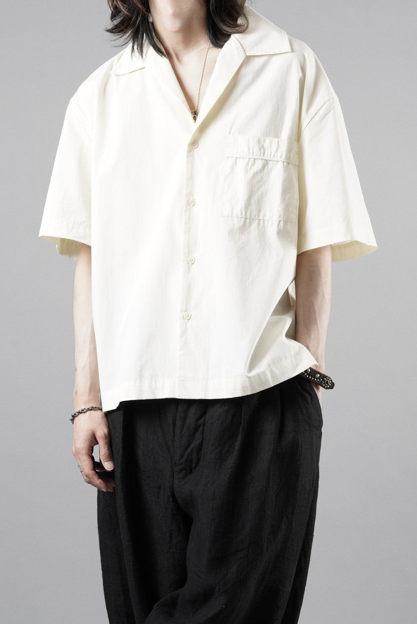 画像をギャラリービューアに読み込む, entire studios SS OPEN COLLAR SHIRT (OFF WHITE)