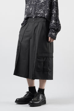 画像をギャラリービューアに読み込む, F/CE. TWIST POLYESTER WIDE SHORTS (BLACK)