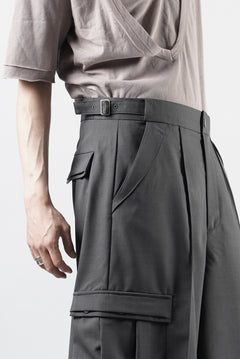 画像をギャラリービューアに読み込む, F/CE. TWIST POLYESTER WIDE SHORTS (GREY)