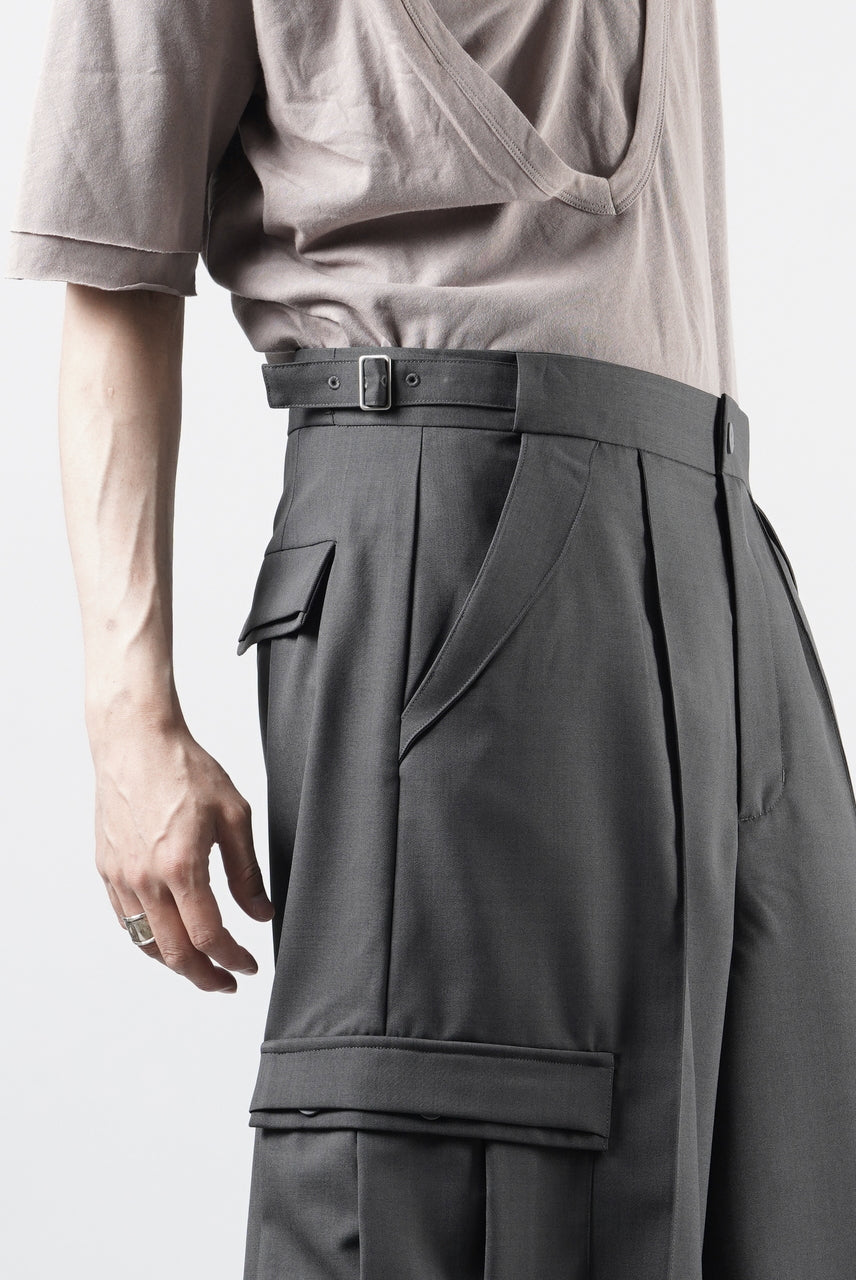 画像をギャラリービューアに読み込む, F/CE. TWIST POLYESTER WIDE SHORTS (GREY)