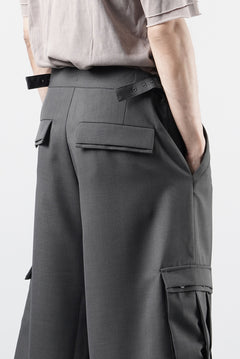 画像をギャラリービューアに読み込む, F/CE. TWIST POLYESTER WIDE SHORTS (GREY)