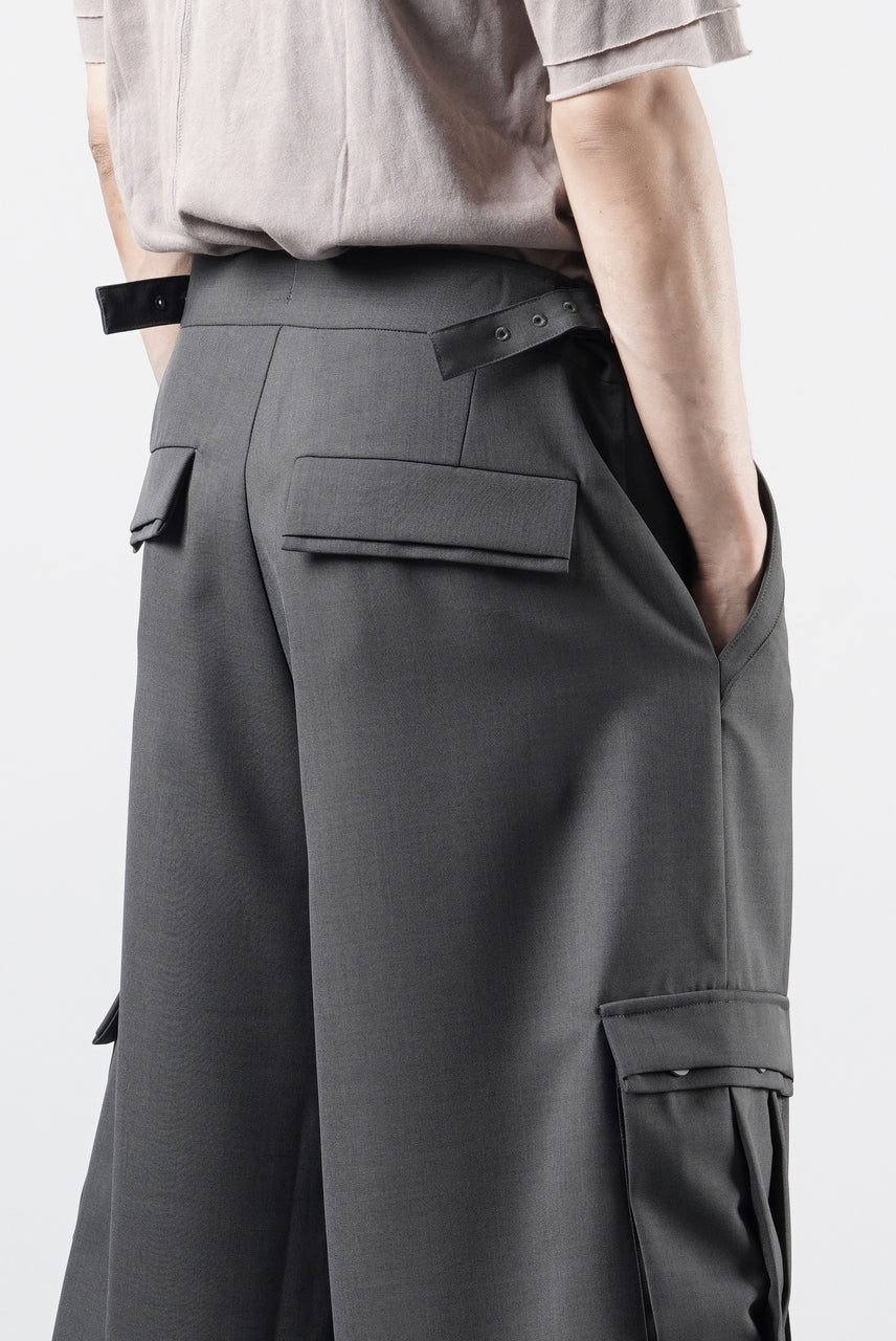 画像をギャラリービューアに読み込む, F/CE. TWIST POLYESTER WIDE SHORTS (GREY)