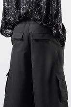 画像をギャラリービューアに読み込む, F/CE. TWIST POLYESTER WIDE SHORTS (BLACK)