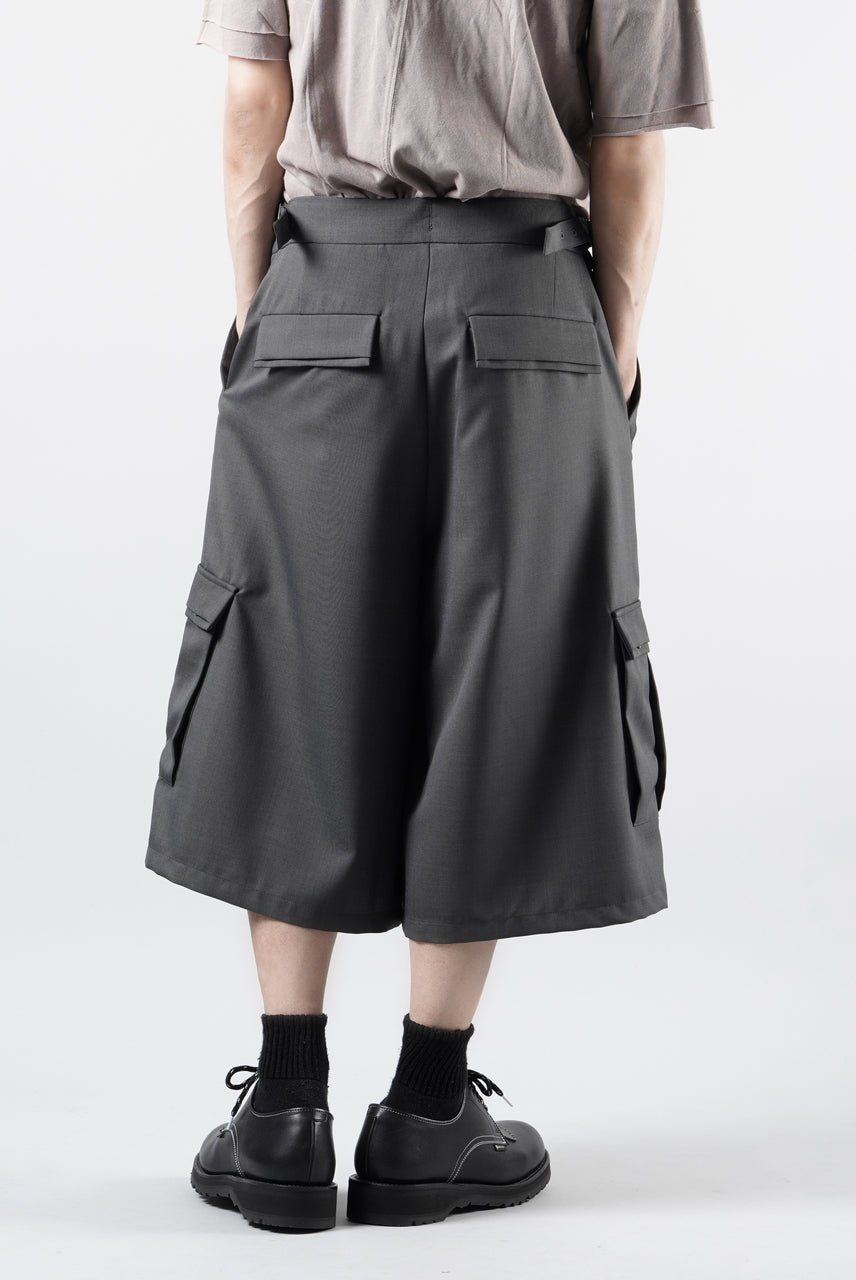 画像をギャラリービューアに読み込む, F/CE. TWIST POLYESTER WIDE SHORTS (GREY)