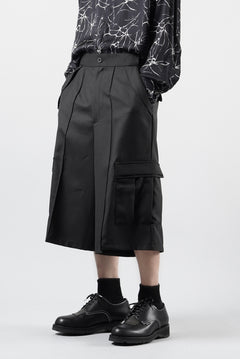画像をギャラリービューアに読み込む, F/CE. TWIST POLYESTER WIDE SHORTS (BLACK)