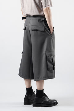 画像をギャラリービューアに読み込む, F/CE. TWIST POLYESTER WIDE SHORTS (GREY)