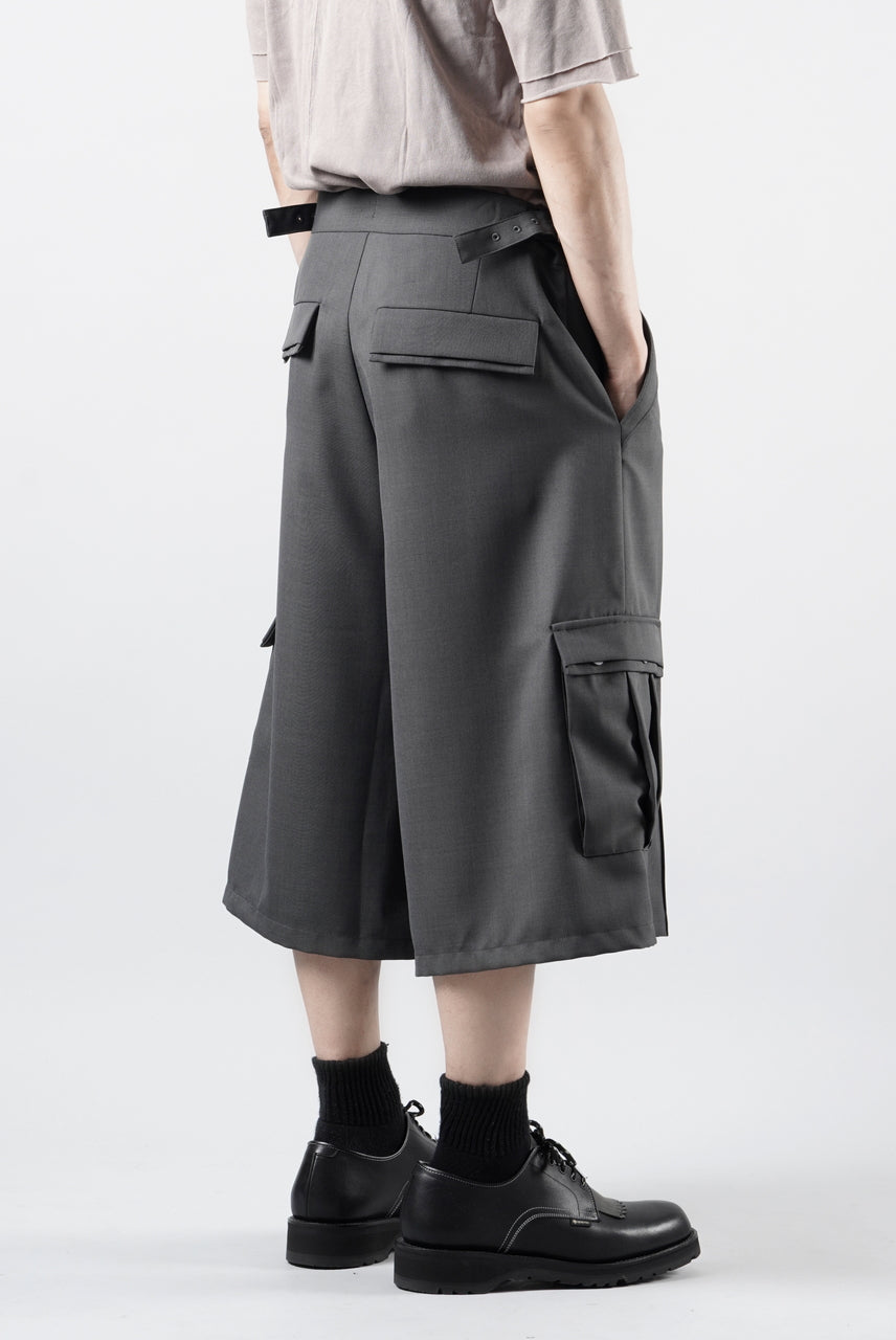 画像をギャラリービューアに読み込む, F/CE. TWIST POLYESTER WIDE SHORTS (GREY)