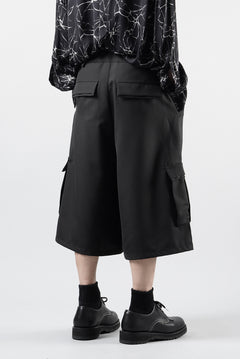 画像をギャラリービューアに読み込む, F/CE. TWIST POLYESTER WIDE SHORTS (BLACK)