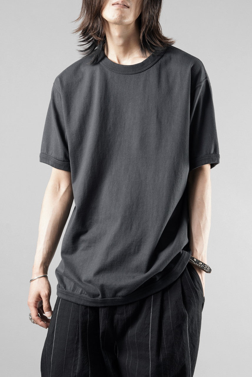 Load image into Gallery viewer, FULLCOUNT FLAT SEAM HEAVY WEIGHT S/S T SHIRT / ORIGINAL 30/2 TIGH TENSION JERSEY (INK BLACK)