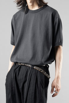 Load image into Gallery viewer, FULLCOUNT FLAT SEAM HEAVY WEIGHT S/S T SHIRT / ORIGINAL 30/2 TIGH TENSION JERSEY (INK BLACK)