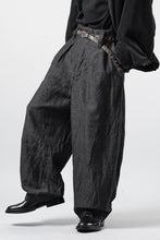 画像をギャラリービューアに読み込む, KLASICA "GL GOSSE-NN" RE DESIGNED BARREL TROUSERS / "NANAKO" WOVEN OXFORD (GREY)