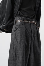 画像をギャラリービューアに読み込む, KLASICA "GL GOSSE-NN" RE DESIGNED BARREL TROUSERS / "NANAKO" WOVEN OXFORD (GREY)
