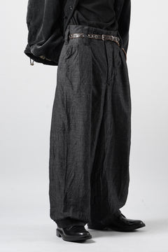 画像をギャラリービューアに読み込む, KLASICA "GL GOSSE-NN" RE DESIGNED BARREL TROUSERS / "NANAKO" WOVEN OXFORD (GREY)