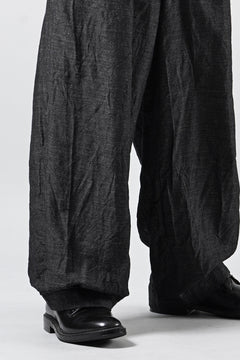 画像をギャラリービューアに読み込む, KLASICA "GL GOSSE-NN" RE DESIGNED BARREL TROUSERS / "NANAKO" WOVEN OXFORD (GREY)