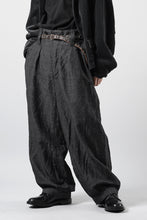 画像をギャラリービューアに読み込む, KLASICA "GL GOSSE-NN" RE DESIGNED BARREL TROUSERS / "NANAKO" WOVEN OXFORD (GREY)