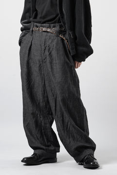画像をギャラリービューアに読み込む, KLASICA "GL GOSSE-NN" RE DESIGNED BARREL TROUSERS / "NANAKO" WOVEN OXFORD (GREY)
