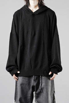 Load image into Gallery viewer, ISABEL BENENATO Viscose Knit Patch Hoodie (BLACK)