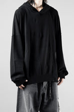 Load image into Gallery viewer, ISABEL BENENATO Viscose Knit Patch Hoodie (BLACK)