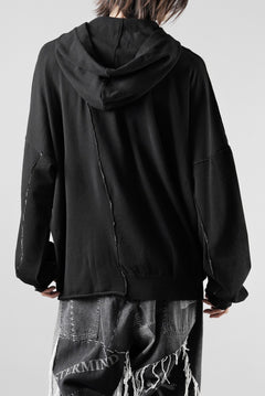 Load image into Gallery viewer, ISABEL BENENATO Viscose Knit Patch Hoodie (BLACK)