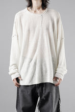 画像をギャラリービューアに読み込む, ISABEL BENENATO Linen Crew-Neck Sweater (WHITE)