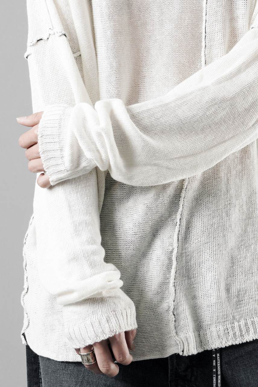 画像をギャラリービューアに読み込む, ISABEL BENENATO Linen Crew-Neck Sweater (WHITE)