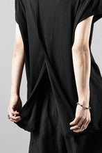 画像をギャラリービューアに読み込む, KLASICA "LUNG v.7" FLAP BACK SLEEVE LESS / HIGH TWISTED COTTON DRY JERSEY (BLACK)