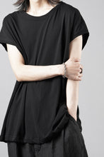 画像をギャラリービューアに読み込む, KLASICA "LUNG v.7" FLAP BACK SLEEVE LESS / HIGH TWISTED COTTON DRY JERSEY (BLACK)