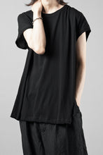 画像をギャラリービューアに読み込む, KLASICA "LUNG v.7" FLAP BACK SLEEVE LESS / HIGH TWISTED COTTON DRY JERSEY (BLACK)