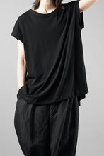 画像をギャラリービューアに読み込む, KLASICA "LUNG v.7" FLAP BACK SLEEVE LESS / HIGH TWISTED COTTON DRY JERSEY (BLACK)