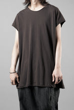 画像をギャラリービューアに読み込む, KLASICA "LUNG v.7" FLAP BACK SLEEVE LESS / HIGH TWISTED COTTON DRY JERSEY (BROWN)