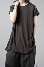 画像をギャラリービューアに読み込む, KLASICA "LUNG v.7" FLAP BACK SLEEVE LESS / HIGH TWISTED COTTON DRY JERSEY (BROWN)
