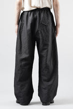 画像をギャラリービューアに読み込む, KLASICA "SNOW" CAMO STYLE STRING BIG PANTS / WASHI &amp; LINEN HIGH DENSITY LIGHT WEIGHT WEATHER (BLACK)