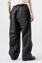 画像をギャラリービューアに読み込む, KLASICA "SNOW" CAMO STYLE STRING BIG PANTS / WASHI &amp; LINEN HIGH DENSITY LIGHT WEIGHT WEATHER (BLACK)