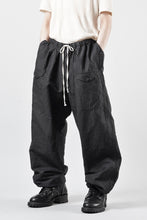 画像をギャラリービューアに読み込む, KLASICA "SNOW" CAMO STYLE STRING BIG PANTS / WASHI &amp; LINEN HIGH DENSITY LIGHT WEIGHT WEATHER (BLACK)