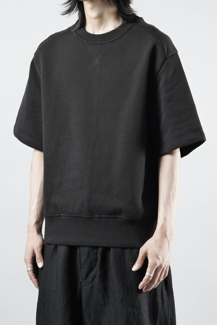 画像をギャラリービューアに読み込む, N/07 CREW NECK SWEAT TOP / ORGANIC COTTON (BLACK)