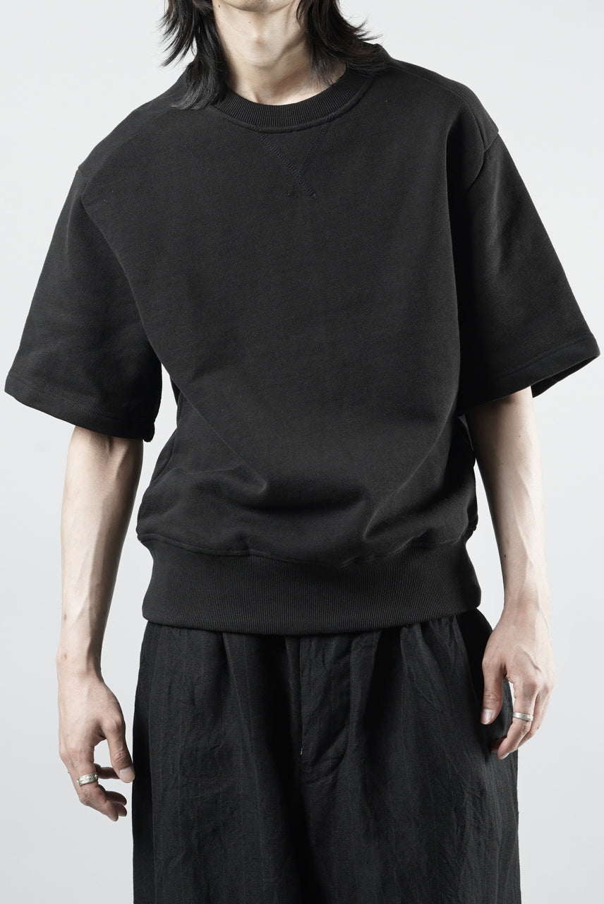 画像をギャラリービューアに読み込む, N/07 CREW NECK SWEAT TOP / ORGANIC COTTON (BLACK)