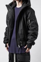 画像をギャラリービューアに読み込む, thom/krom HOODIE ZIP JACKET / WARM PADDED FILL (BLACK)